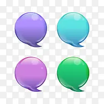 水彩聊天气泡-空若网 水彩聊天气泡-空若网