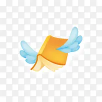 插着翅膀的书元素-空若网 插着翅膀的书元素-空若网