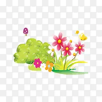 手绘草丛花朵-空若网 手绘草丛花朵-空若网