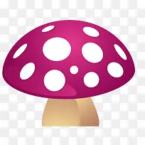 卡通紫色蘑菇矢量图-空若网 卡通紫色蘑菇矢量图-空若网