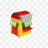 可爱卡通房子 早餐窗口-空若网 可爱卡通房子 早餐窗口-空若网