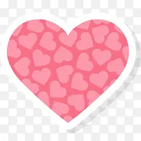 情人节红色爱心贴纸-空若网 情人节红色爱心贴纸-空若网