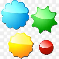 几何彩色爆炸贴标签-空若网 几何彩色爆炸贴标签-空若网