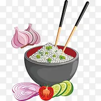 蔬菜拌饭-空若网 蔬菜拌饭-空若网