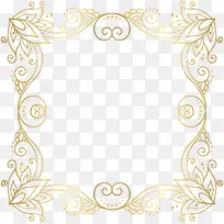 矩形花卉底纹法式边框PNG图片-空若网 矩形花卉底纹法式边框PNG图片-空若网