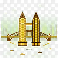 朝天门插画-空若网 朝天门插画-空若网