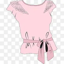 矢量图手绘短袖女-空若网 矢量图手绘短袖女-空若网