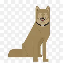 矢量扁平化狗-空若网 矢量扁平化狗-空若网