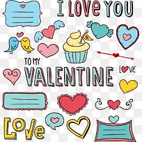 浪漫花边贴纸-空若网 浪漫花边贴纸-空若网