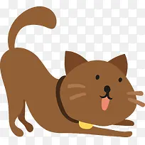 可爱软萌猫咪手绘闲躺图-空若网 可爱软萌猫咪手绘闲躺图-空若网