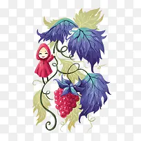 矢量葡萄藤-空若网 矢量葡萄藤-空若网