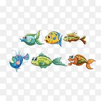 矢量鱼类素材-空若网 矢量鱼类素材-空若网