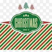 复古条纹圣诞卡-空若网 复古条纹圣诞卡-空若网