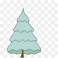 手绘圣诞树矢量素材-空若网 手绘圣诞树矢量素材-空若网