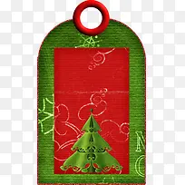 卡通圣诞树标签-空若网 卡通圣诞树标签-空若网