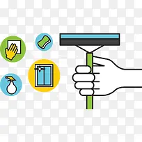 保洁服务擦洗玻璃-空若网 保洁服务擦洗玻璃-空若网