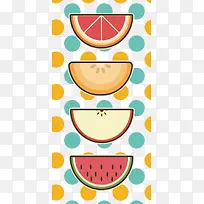 矢量扁平化卡通水果-空若网 矢量扁平化卡通水果-空若网