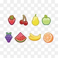 矢量扁平化卡通水果-空若网 矢量扁平化卡通水果-空若网