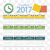 矢量2017日历素材-空若网 矢量2017日历素材-空若网