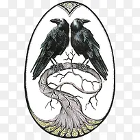 矢量乌鸦-空若网 矢量乌鸦-空若网