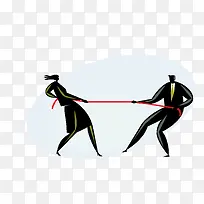 矢量拔河素材-空若网 矢量拔河素材-空若网