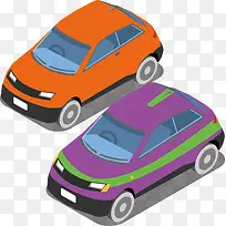 手绘卡通车辆彩色小轿车设计素材-空若网 手绘卡通车辆彩色小轿车设计素材-空若网