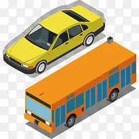 手绘黄色轿车房车卡通车辆设计素-空若网 手绘黄色轿车房车卡通车辆设计素-空若网