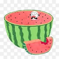 卡通西瓜-空若网 卡通西瓜-空若网