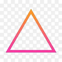 黄红色边正三角形-空若网 黄红色边正三角形-空若网