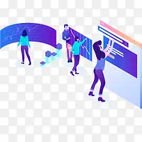 2.5D卡通人物大屏幕数据分析-空若网 2.5D卡通人物大屏幕数据分析-空若网