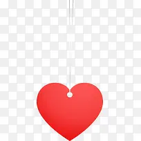 红色爱心挂饰-空若网 红色爱心挂饰-空若网