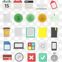 矢量用于用户界面设计的平面图标-空若网 矢量用于用户界面设计的平面图标-空若网