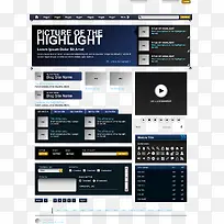 矢量网页设计-空若网 矢量网页设计-空若网