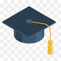 扁平化博士帽矢量图下载-空若网 扁平化博士帽矢量图下载-空若网