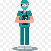 矢量图认真的医生-空若网 矢量图认真的医生-空若网