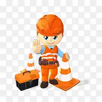 卡通工作人员人物设计-空若网 卡通工作人员人物设计-空若网