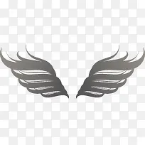 矢量单色羽翼翅膀-空若网 矢量单色羽翼翅膀-空若网