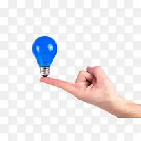 蓝色立体电器手指稳住灯泡产品实-空若网 蓝色立体电器手指稳住灯泡产品实-空若网