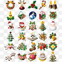 圣诞节经典实用图标-空若网 圣诞节经典实用图标-空若网