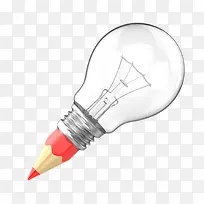 创意电器铅笔灯泡装饰图案-空若网 创意电器铅笔灯泡装饰图案-空若网