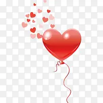 漂浮爱心矢量图-空若网 漂浮爱心矢量图-空若网