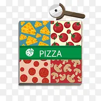 矢量披萨饼-空若网 矢量披萨饼-空若网