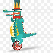 手绘绿色鳄鱼-空若网 手绘绿色鳄鱼-空若网