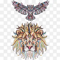 精美动物插画矢量-空若网 精美动物插画矢量-空若网