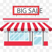 红白条纹大促销超市-空若网 红白条纹大促销超市-空若网