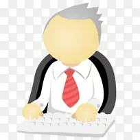 电脑图标人头像男性白领-空若网 电脑图标人头像男性白领-空若网