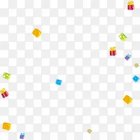 多彩漂浮立体礼盒-空若网 多彩漂浮立体礼盒-空若网