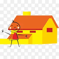 卡通房子素材-空若网 卡通房子素材-空若网