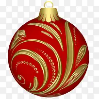 圣诞节红色金色装饰彩球-空若网 圣诞节红色金色装饰彩球-空若网