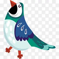 卡通可爱小鸟动物贴纸-空若网 卡通可爱小鸟动物贴纸-空若网